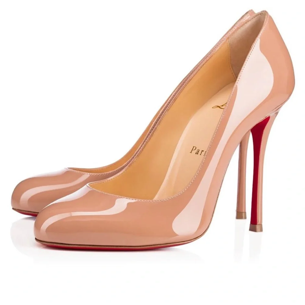 Christian Louboutin - nude heels size 37.5 - Picture 1 of 8